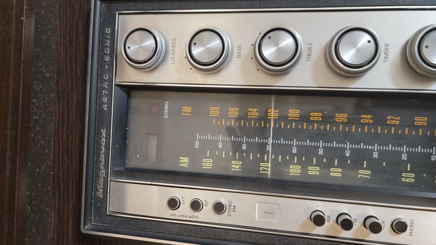 Magnavox Astro-Sonic Vintage Console Stereo with AM/FM Radio and Turntable Compartment