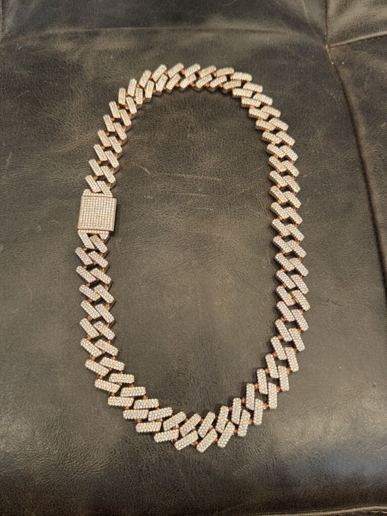 Cuban Link Chain 18mm Rose Gold plated