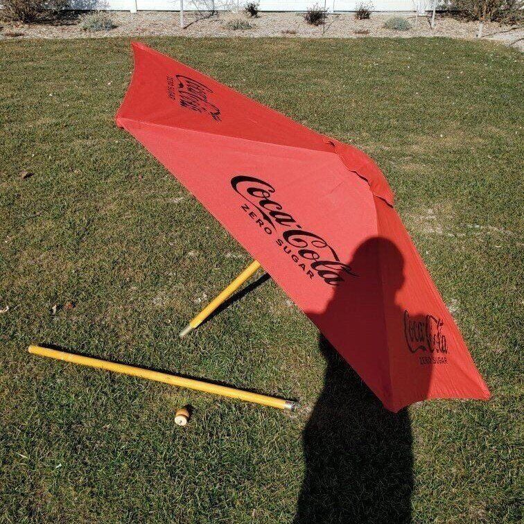 7ft Outdoor Drink Patio Umbrella Wood Frame