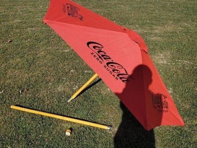 7ft Outdoor Drink Patio Umbrella Wood Frame
