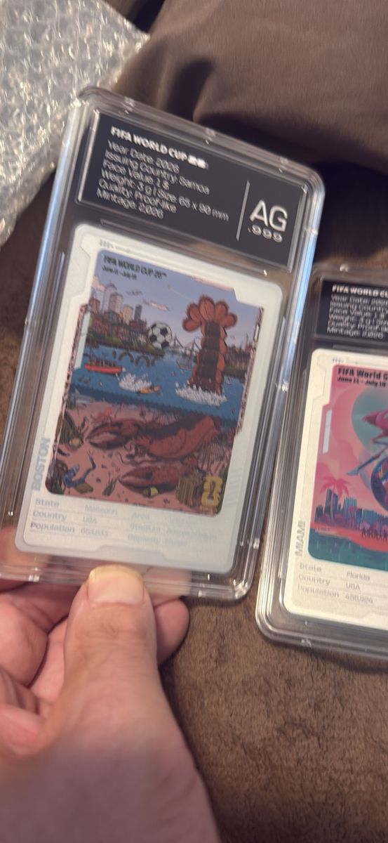 FIFA World Cup 26 AG .999 Silver Cards - Boston, Miami, Seattle, Toronto - Limited Mintage 2026
