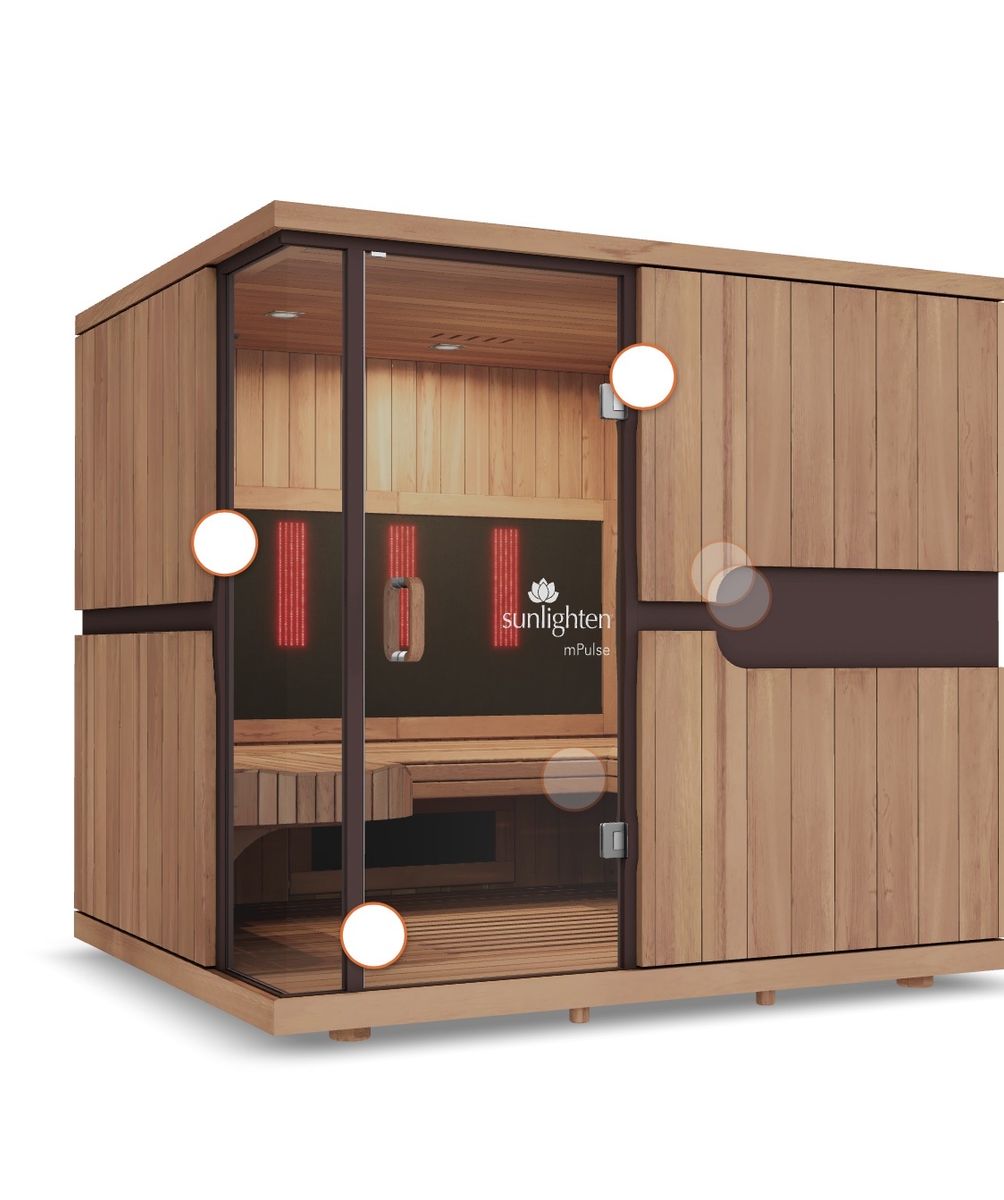 Sunlighten mPulse Empower 5-Person Infrared Sauna with PulselQ™ Technology