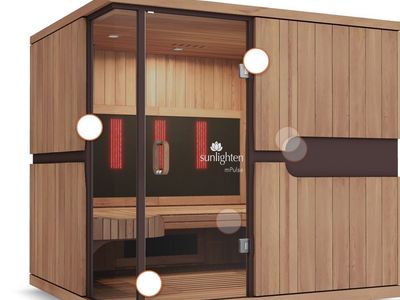 Sunlighten mPulse Empower 5-Person Infrared Sauna with PulselQ™ Technology