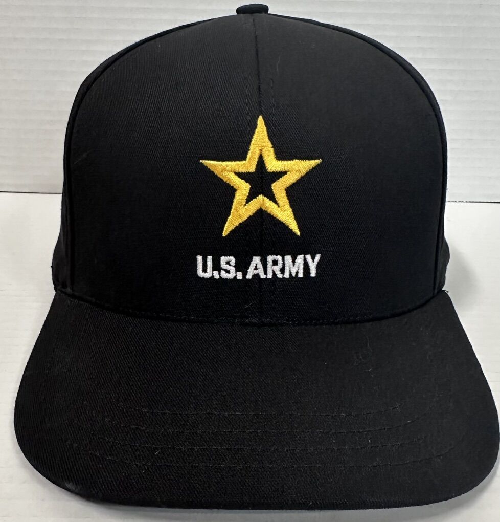 U.S. Army Black Structured Adjustable Hat
