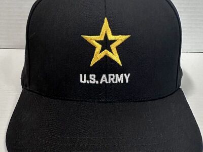 U.S. Army Black Structured Adjustable Hat