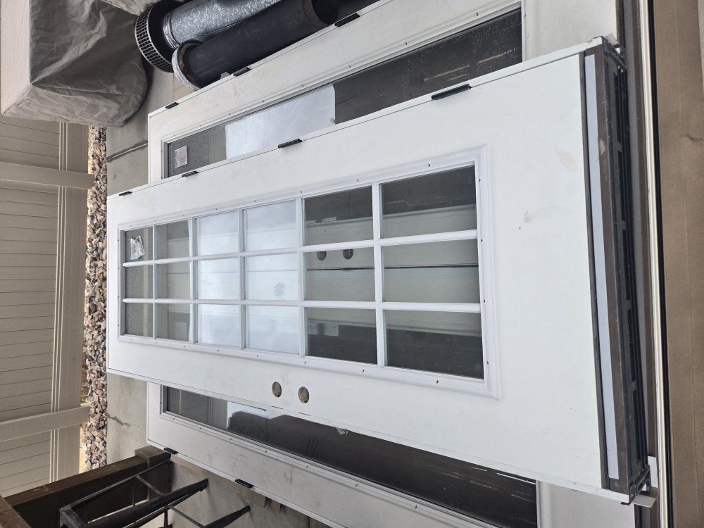 New full light door with grid