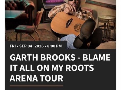 Garth Brooks Concert Tickets - Blame It All On My Roots Arena Tour (Denver, CO) Sept 4