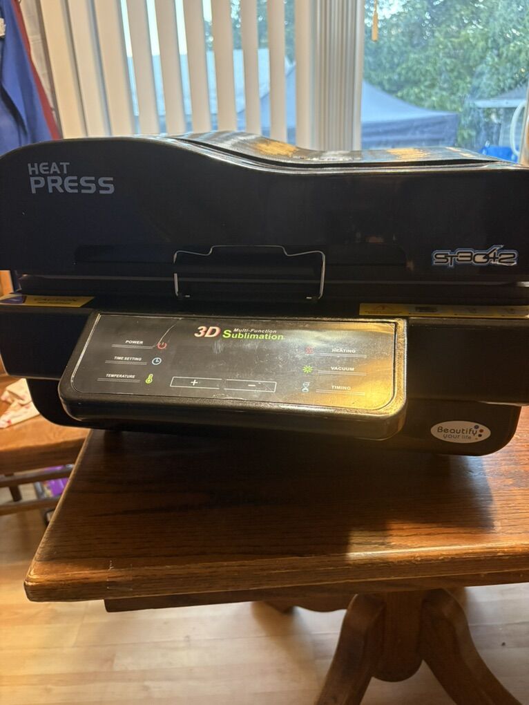 3D Sublimation heat Transfer press