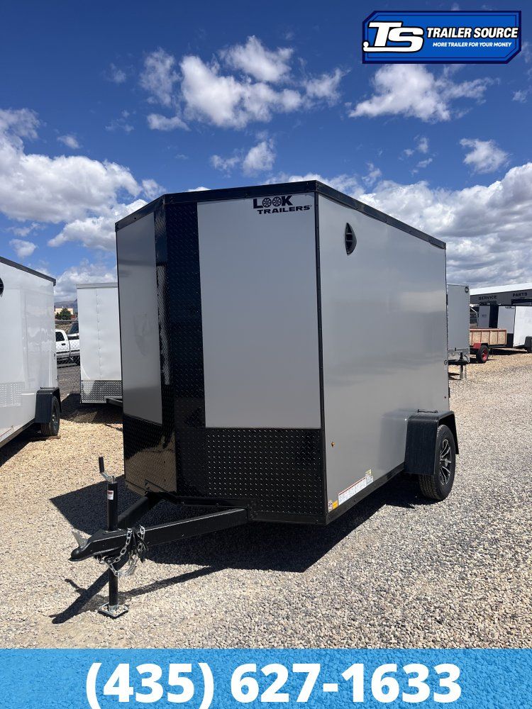 6x10 Look ST DLX Enclosed Cargo Trailer - 6'6" Interior - 3.5K GVWR - .080 PolyCor, Alloy Wheels, Black Out Package