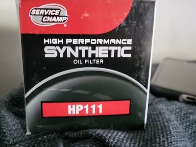 Service Champ High Performance Synthetic Oil Filter HP111 - New in Box