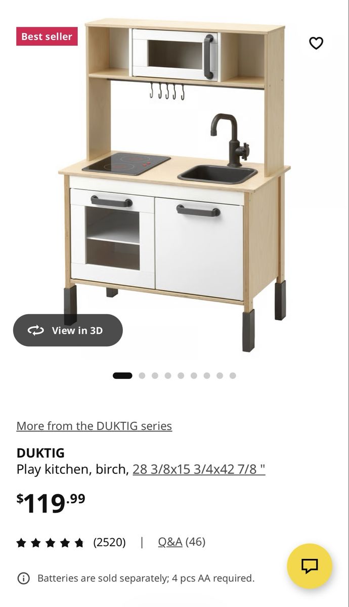 Brand New IKEA Kids Play Kitchen – Still in Box!