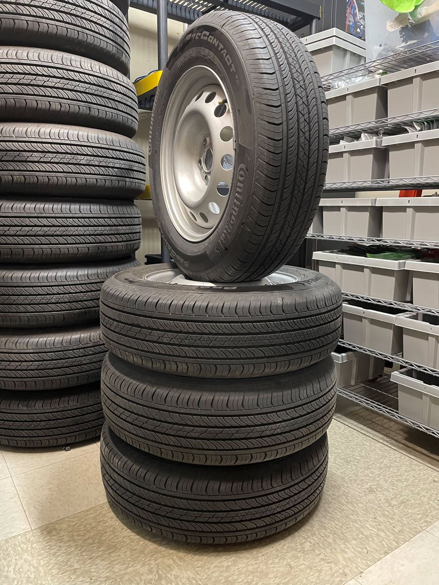 225/65R17 CONTINENTAL PRO CONTACT TX - TIRES & WHEELS SET - Up to 4 SETS