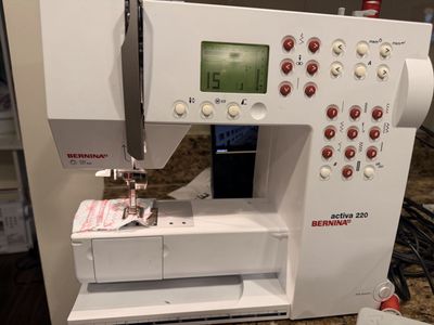 Bernina Activa 220 Electronic Sewing Machine with Foot Pedal