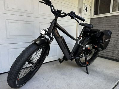 Rad Power Bikes RadRover 6 Plus Fat Tire Electric Bike, 750W Motor, Hydraulic Disc Brakes, Panniers, 425 Miles