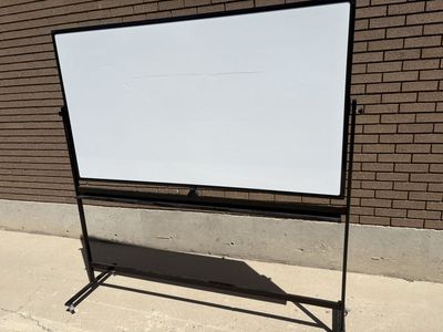 Large Mobile Double-Sided Reversible Dry Erase Whiteboard on Wheels