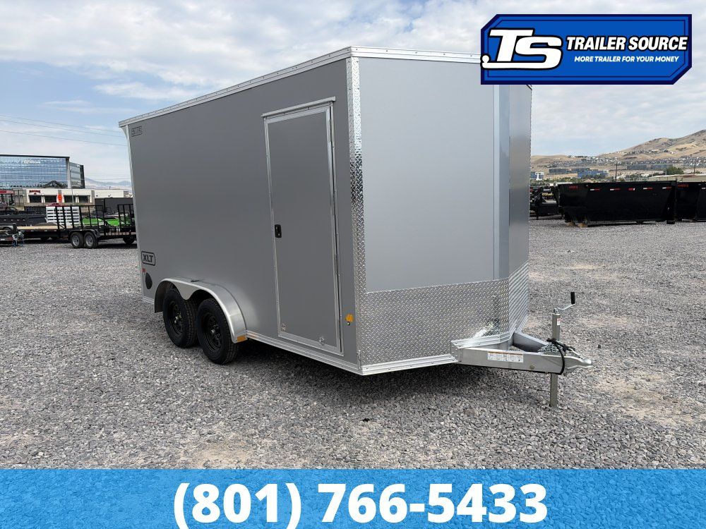 7.5x14 Alcom EZ Hauler XLT Aluminum Enclosed Cargo Trailer - 7'0" Interior - 7K GVWR - .080 PolyCor, Translucent Roof
