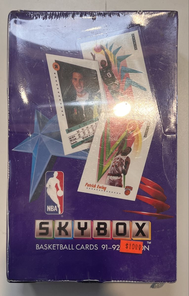 Factory Sealed 1991-92 SkyBox NBA Basketball Series 1 Hobby Box 36 Packs
