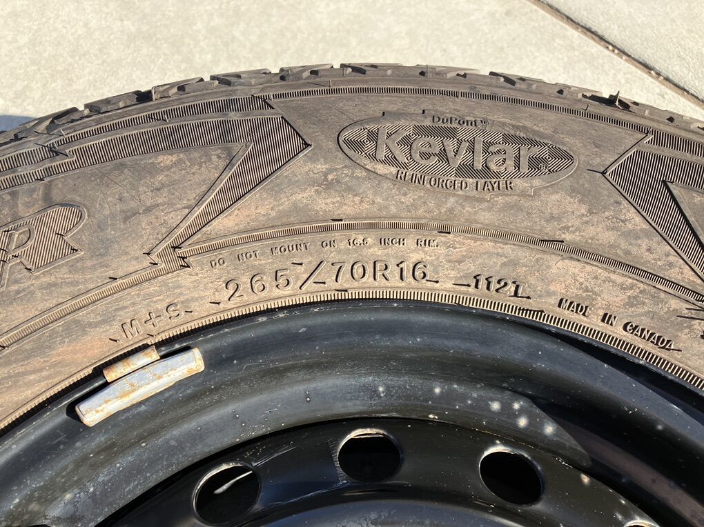 Tacoma Spare Tire And Wheel 265/70R16