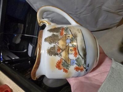 Kutani porcelain creamer jug