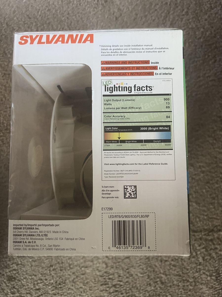 Led 6” recessed light i have 8