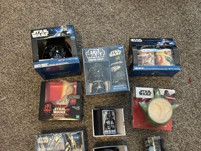 Star Wars Collectibles Lot Mugs Goblets Action Figures