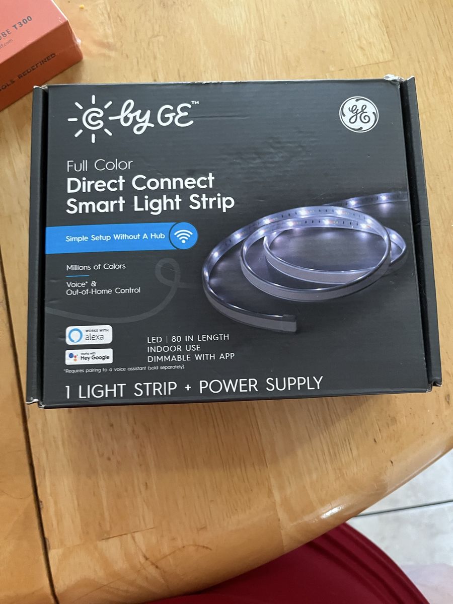C by GE Full Color Direct Connect Smart Light Strip, 80in, Dimmable, Works with Alexa/Google