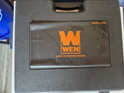 WEN 61741 4-in-1 Pneumatic Flooring Air Nailer and Stapler with Case