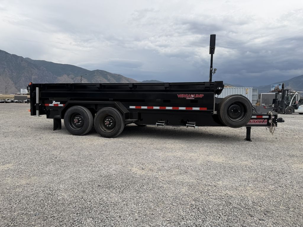 2026 Midsota 7x16 Versa Dump 17.6K Scissor Dump Trailer 2' Tall