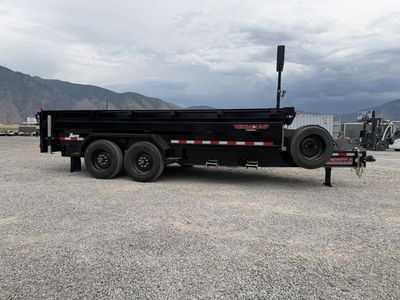 2026 Midsota 7x16 Versa Dump 17.6K Scissor Dump Trailer 2' Tall
