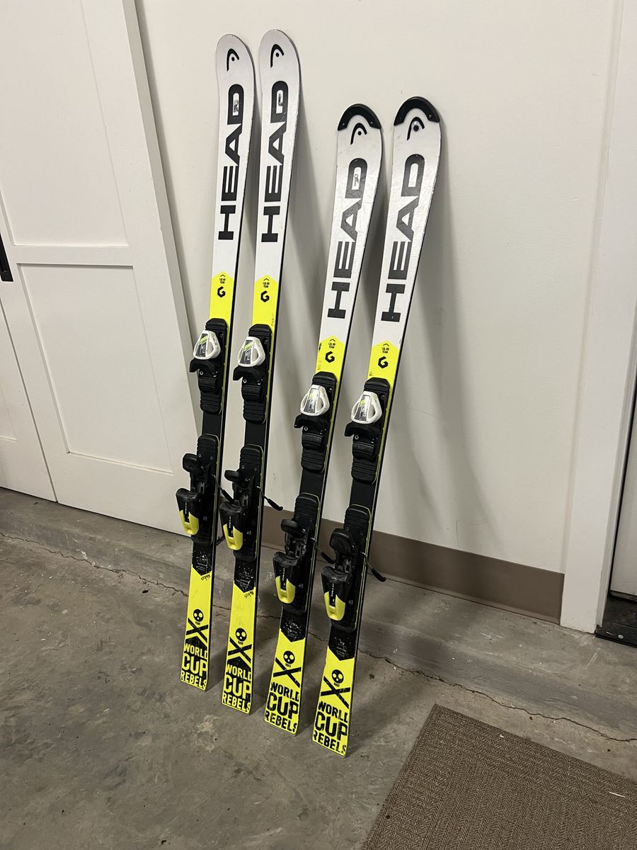 Head youth race skis, GS & SL