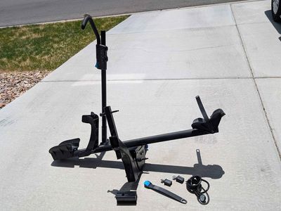Rocky Mounts Bike Rack for Both 1.5" and 2" Hitch Receivers Folds Away and Down for Access to Rear of Car With 2 Locks