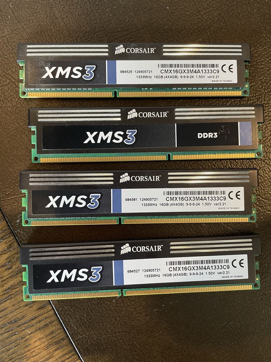 Memory, 16gb X 4  DDR3