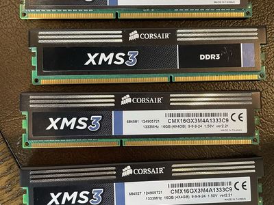 Memory, 16gb X 4 DDR3