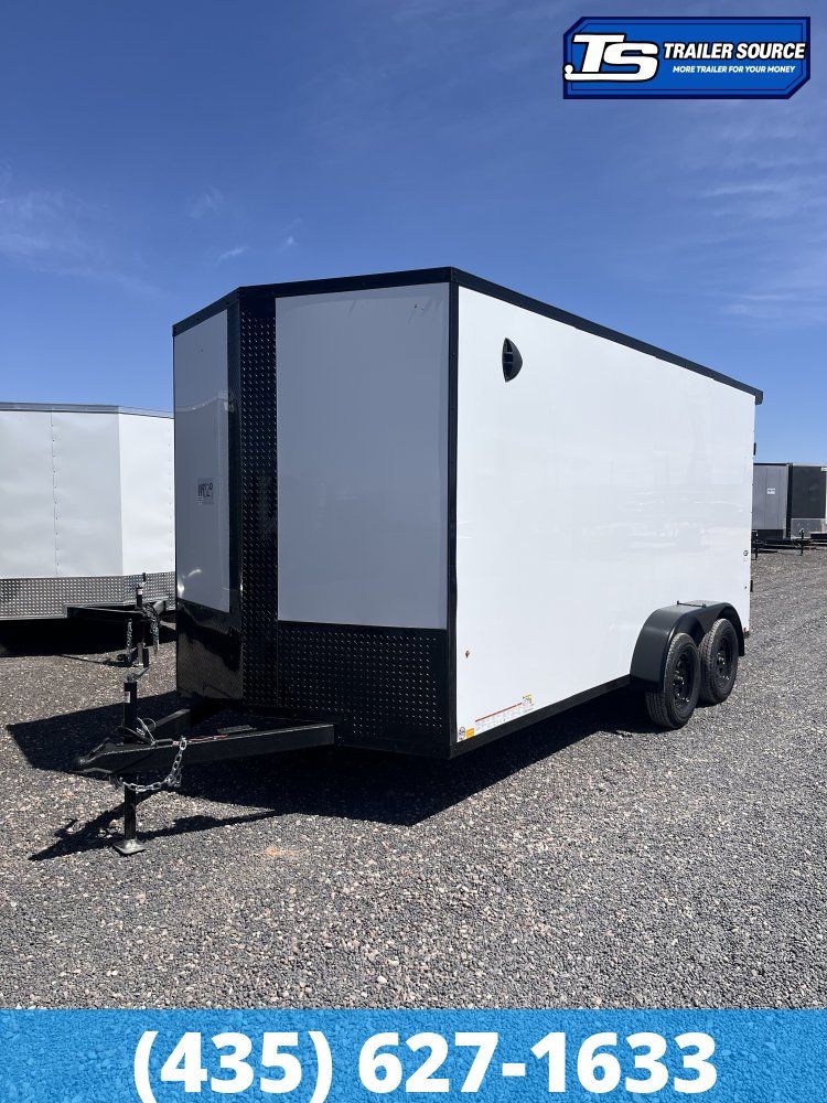 7x16 Look ST DLX Enclosed Cargo Trailer - 7'0" Interior - 7K GVWR - .080 PolyCor, Rear Spoiler w/ Load Lights