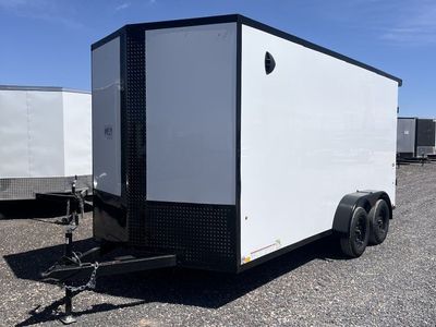 7x16 Look ST DLX Enclosed Cargo Trailer - 7'0" Interior - 7K GVWR - .080 PolyCor, Rear Spoiler w/ Load Lights