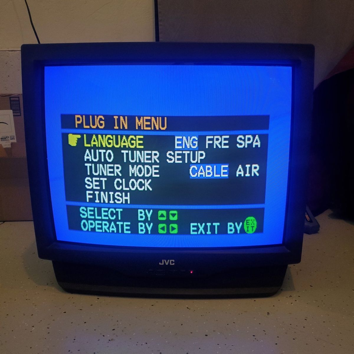 27" JVC TV. Made 1997.