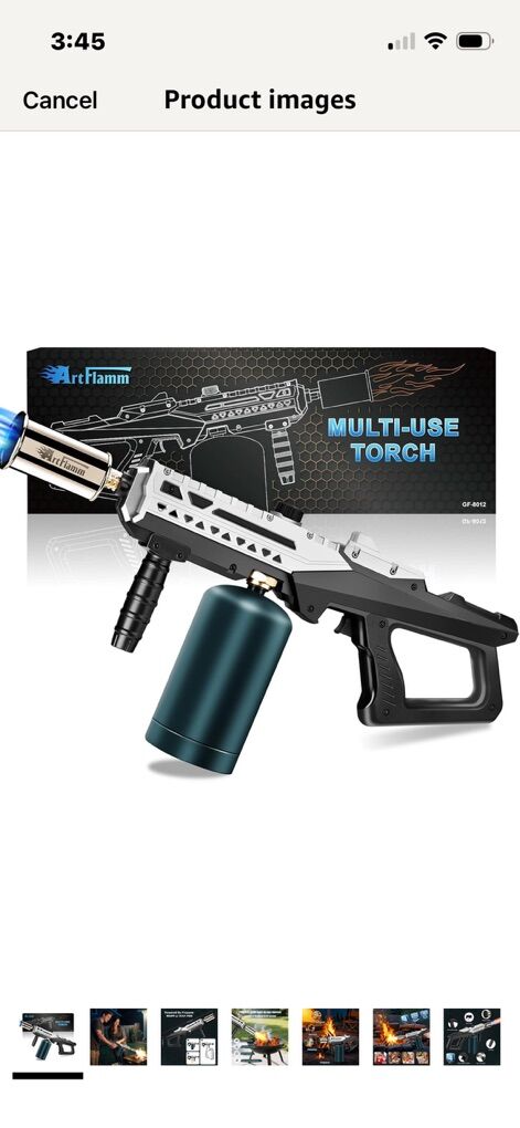 NEW Propane Torch Gun flamethrower Camp BBQ