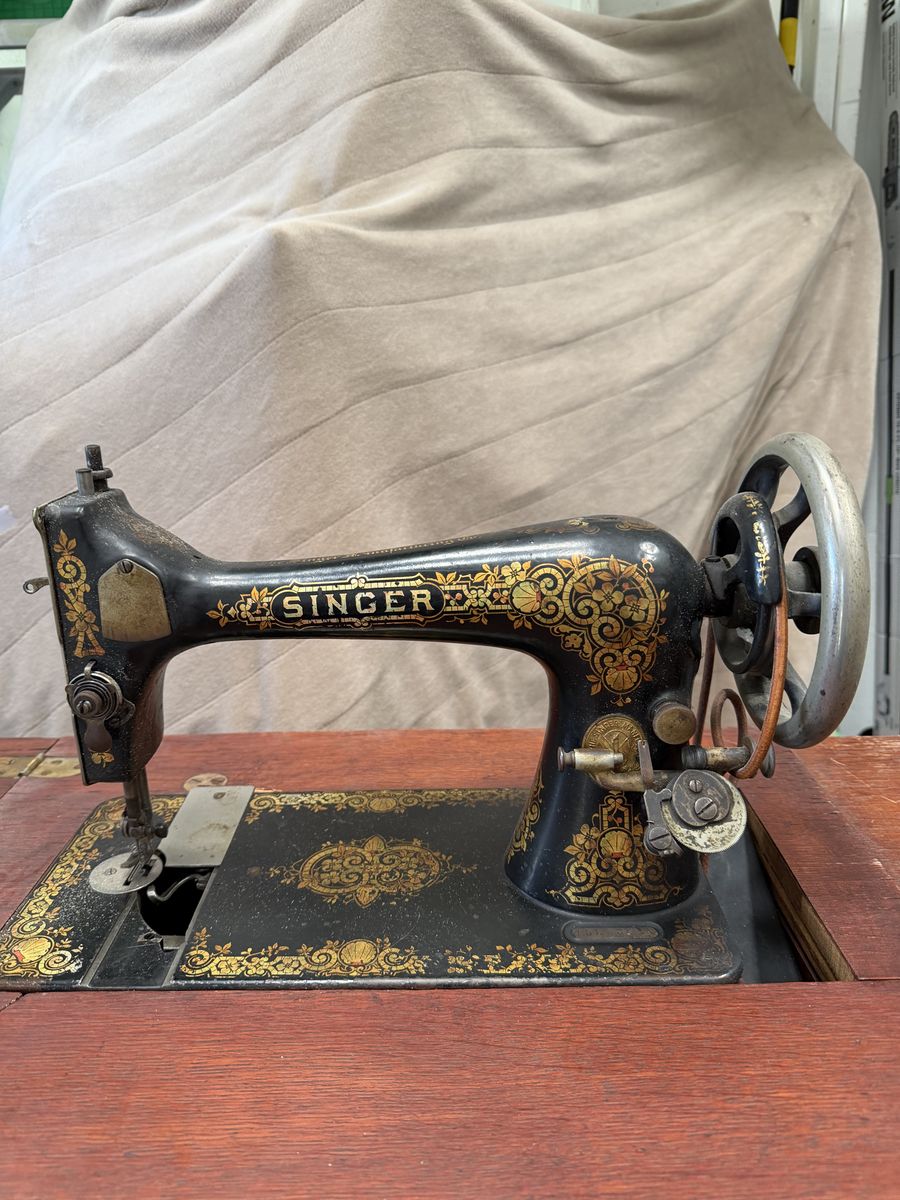 Antique treadle singer sewing machine