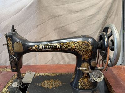 Antique treadle singer sewing machine