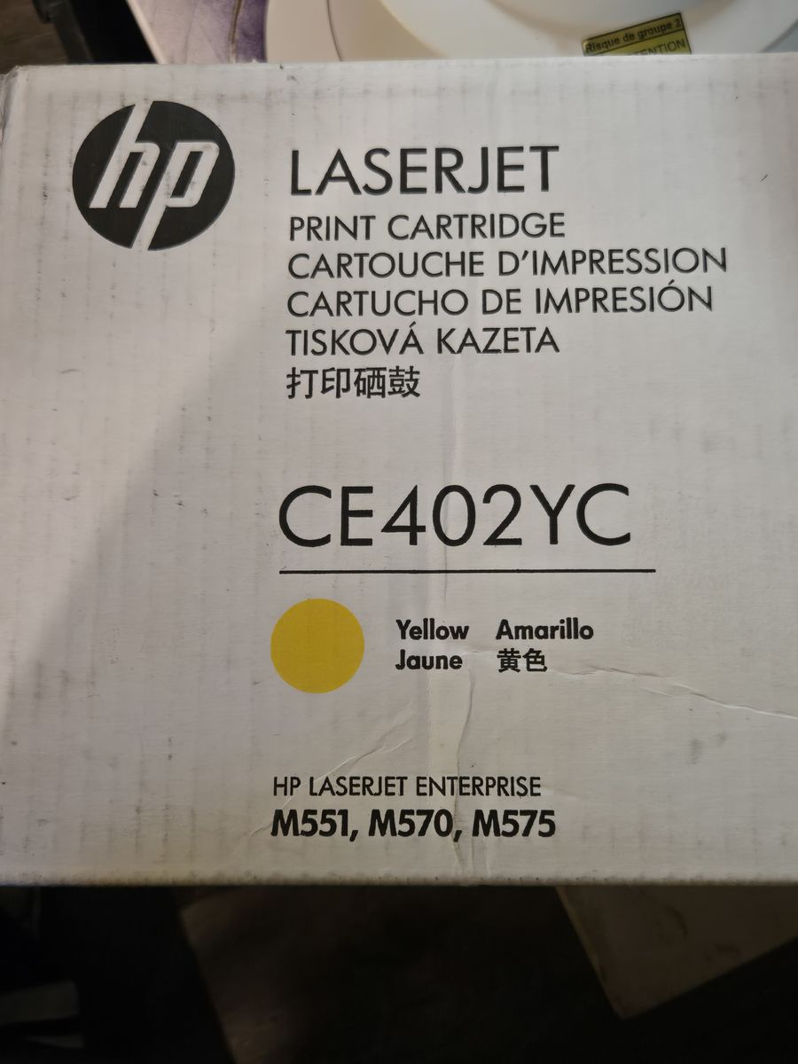 HP CE402YC (507a) Yellow Toner LaserJet M551 M570 M575 new genuine sealed
