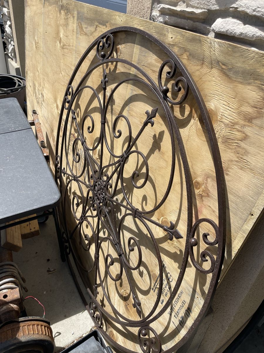 Ornamental iron work 4 feet diameter