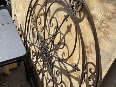 Ornamental iron work 4 feet diameter