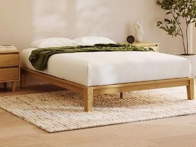 New - Resident Bamboo Platform Bed Frame - Full - Natural