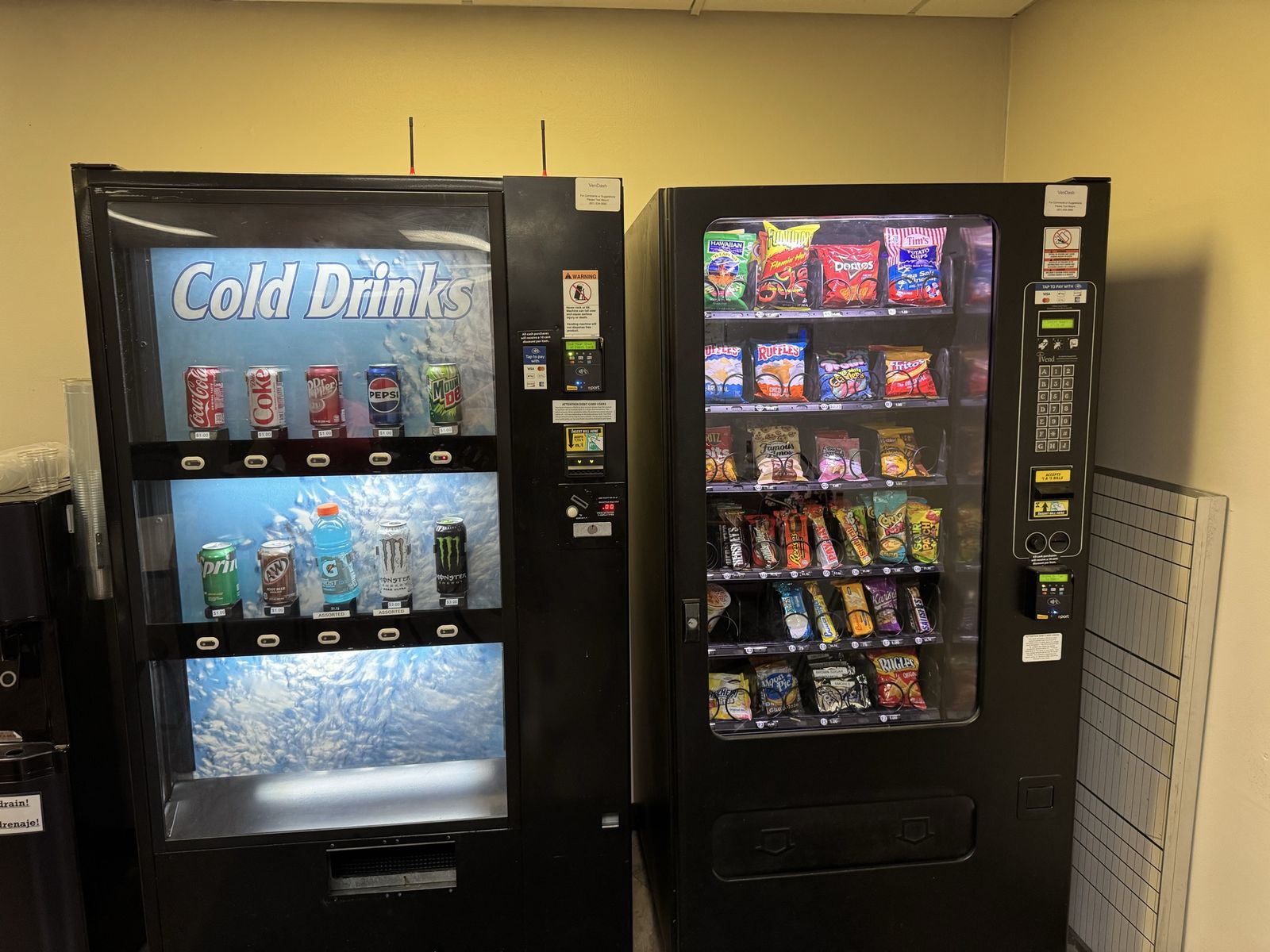 2 vending machines on location in Salt Lake City