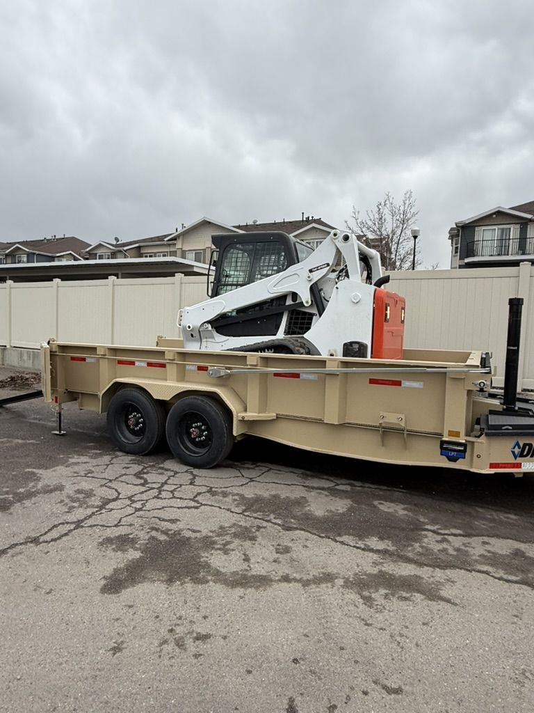Track Skid Steer Bobcat and Dump Trailer Combo for Rent - The Ultimate Combo for Production