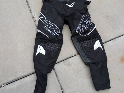 MSR NXT Motocross Pants Black White Size 36 Used Dirt Bike Gear