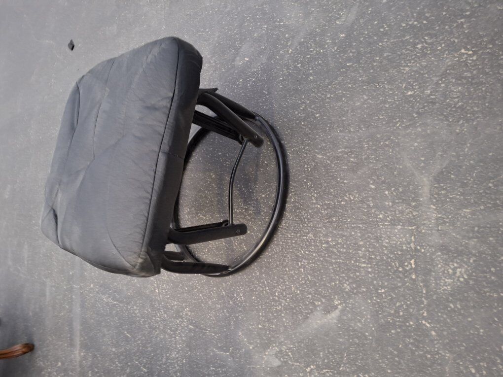 Black Leather Foot Rest