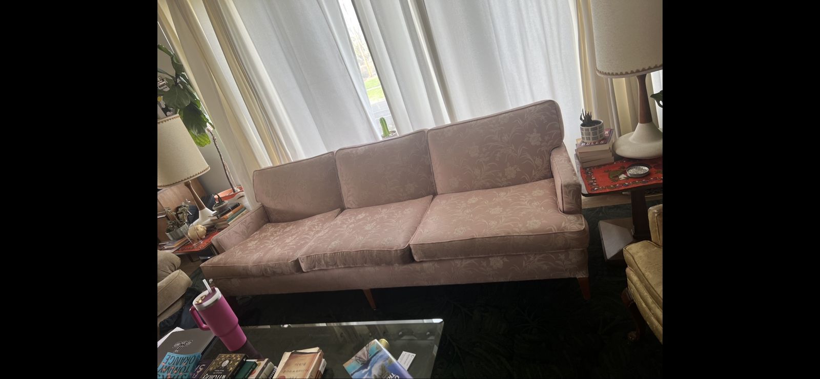 Vintage Pink Sofa
