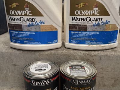 Olympic WaterGuard & Minwax Polyurethane Sealants - Multi-Surface Clear Semi-Gloss