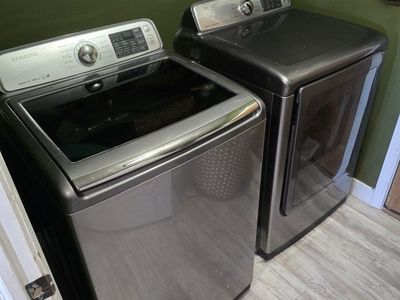 Samsung Washer and Dryer Set - Top Load Washer, Electric Dryer, *FREE*